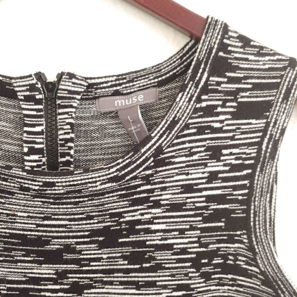 NWT Stitch Fix Muse Oda Sweater Dress Large Black Sleeveless - Picture 3 of 5